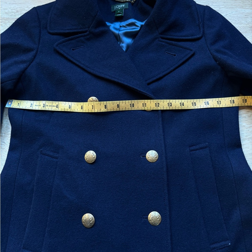 🔥CLASSIC NAVY PEA COAT🔥sz 6 JCREW price firm! - Picture 7 of 12